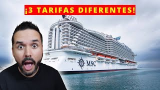 ¿Qué incluye la tarifa de reserva de MSC Cruceros en 2024? screenshot 4