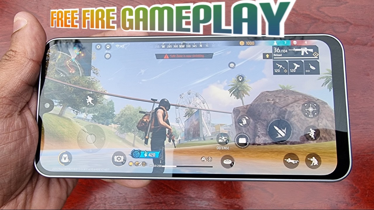 Samsung Galaxy A17 5G Free Fire Gameplay (MAX Settings Exynos 1330)
