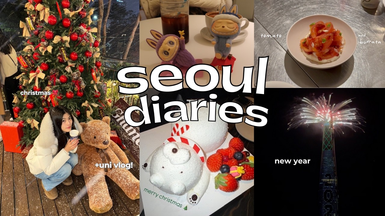 Корейские дневники🧸۫ ꣑ৎ Первый семестр медицинского факультета! Рождество и Новый год в Сеуле | П...