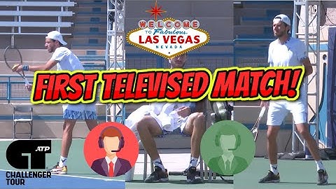 MY FIRST "TELEVISED" ATP TENNIS MATCH! CHALLENGER LAS VEGAS ROUND 2!!