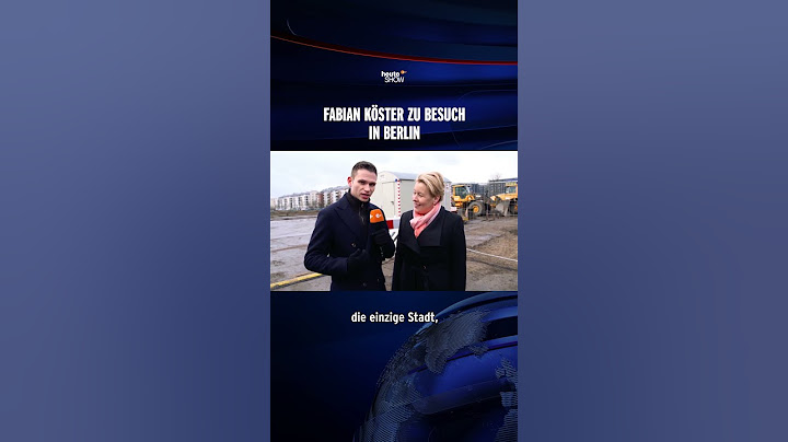 Fabian Köster trifft Franziska Giffey in Berlin | heute-show #shorts