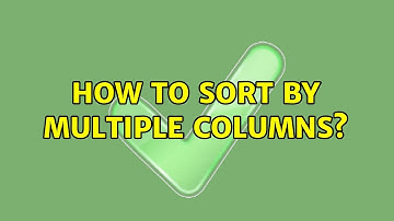 Unix & Linux: How to sort by multiple columns?