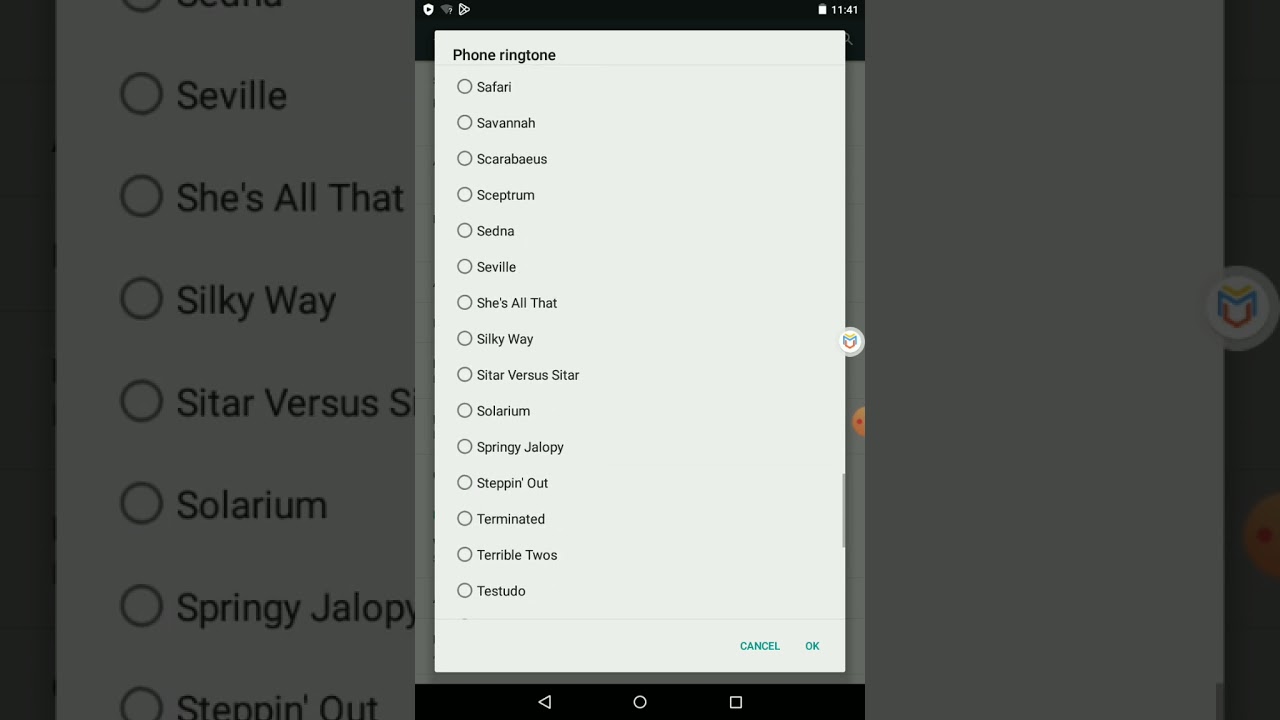 Android 5.1 lollipop ringtones