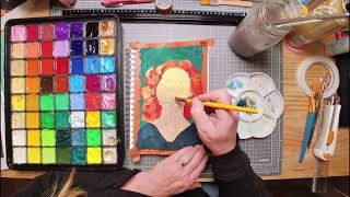 56 Artwork Challenge #2 🎨 | Painting with HIMI Gouache & Mixed Media
