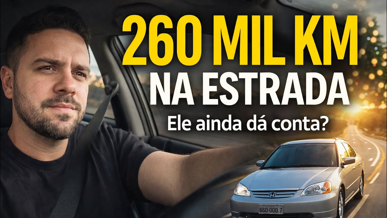 Civic G7 com 260 mil km: confiável ou cilada? usando mola GNV, óleo 5w40. VLOG VIAGEM PART 1 NATAL