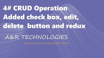 4# CRUD added the edit button checkbox and redux #reactjs #editbuttoninreactjs