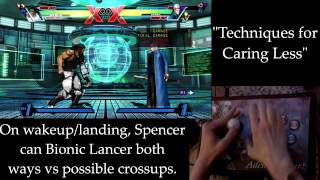 UMvC3: Option selecting against crossups by buffering moves both ways