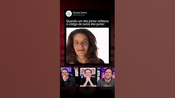 QUANDO O DEV JUNIOR REFATORA O CÓDIGO #desbugados #nerd #geek #humor #dev #meme #java #python