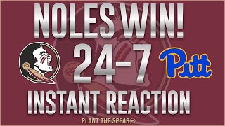 Instant Reaction: FSU beats Pitt 24-7 to remain undefeated