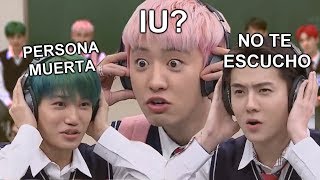 exo jugando al whisper challenge es todo lo que está bien