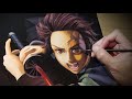 【鬼滅の刃/炭治郎】リアルイラストたんじろう?描いてみた。きめつのやいば【Demon slayer】Drawing Tanjiro