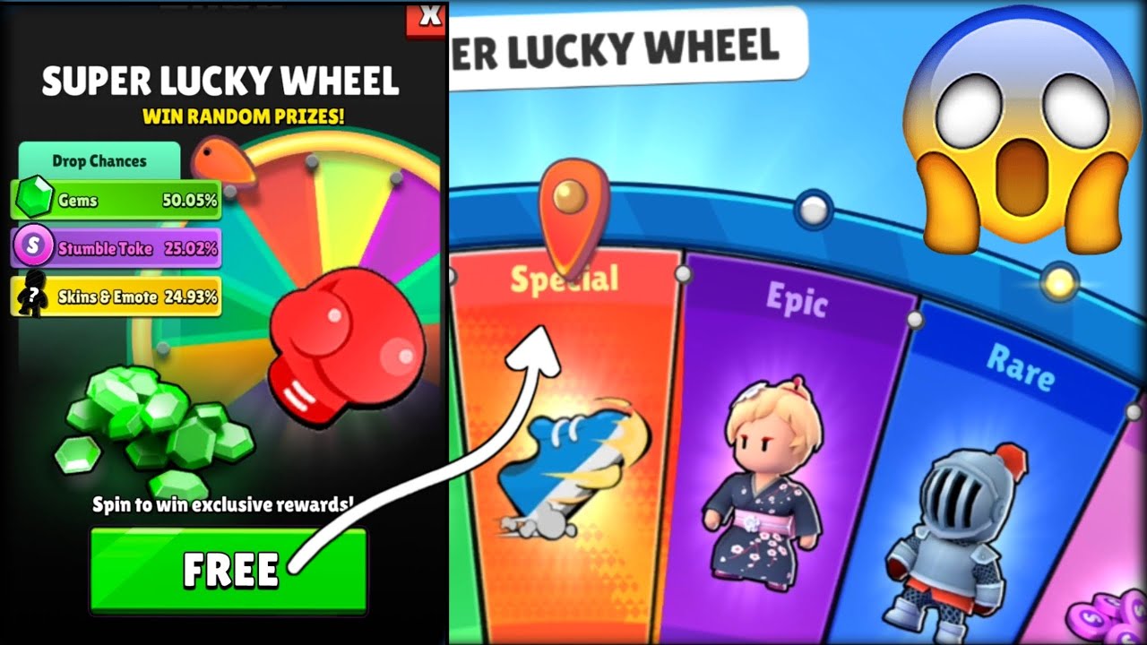 CAN I GET FREE SPECIAL EMOTE SUPER LUCKY WHEEL Stumble Guys YouTube CAN I GET FREE SPECIAL EMOTE SUPER LUCKY WHEEL Stumble Guys YouTube