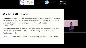 ICAPS 2018: Matthijs Spaan, Willem-Jan van Hoeve and Gabriele Röger, ICAPS 2018 Opening