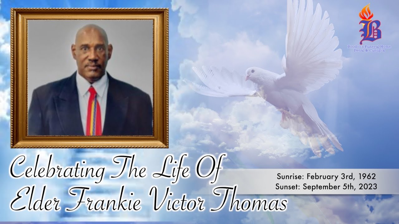 Elder Frankie Victor Thomas Funeral Service - YouTube