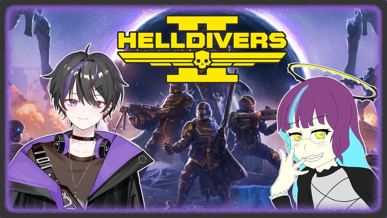 【Helldivers 2】Purple vampire boys DEMOLISH cringe bots, bugs & aliens \o/ (Collab w/ Silas Isogul)