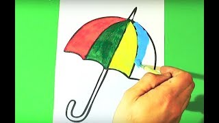 umbrella easy painting