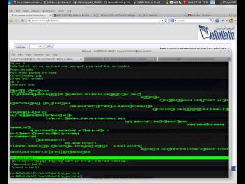vBulletin exploit (Remote Deface and Useradd)