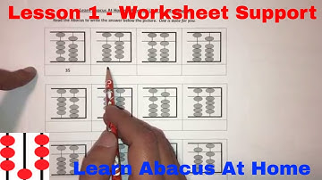 Lesson 1 - Abacus Worksheet Help