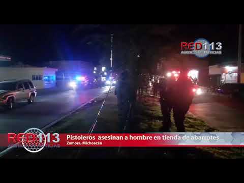VIDEO Pistoleros irrumpen en tienda de abarrotes y dan muerte a un hombre
