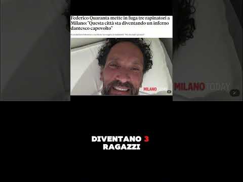 Video Conduttore TV Federico Quaranta: Ho reagito alla rapina, ho rischiato grosso.