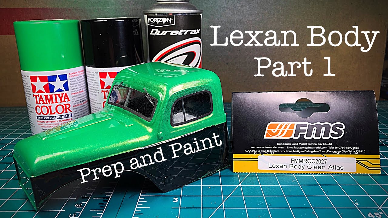 Lexan RC Body Prep and Paint for beginners Part 1 YouTube
