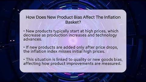 How Does New Product Bias Affect The Inflation Basket? - Inflation Insight Channel