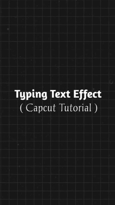 Typing Text Effect Capcut Tutorial| Day 14| #shorts #capcut #edit #effects