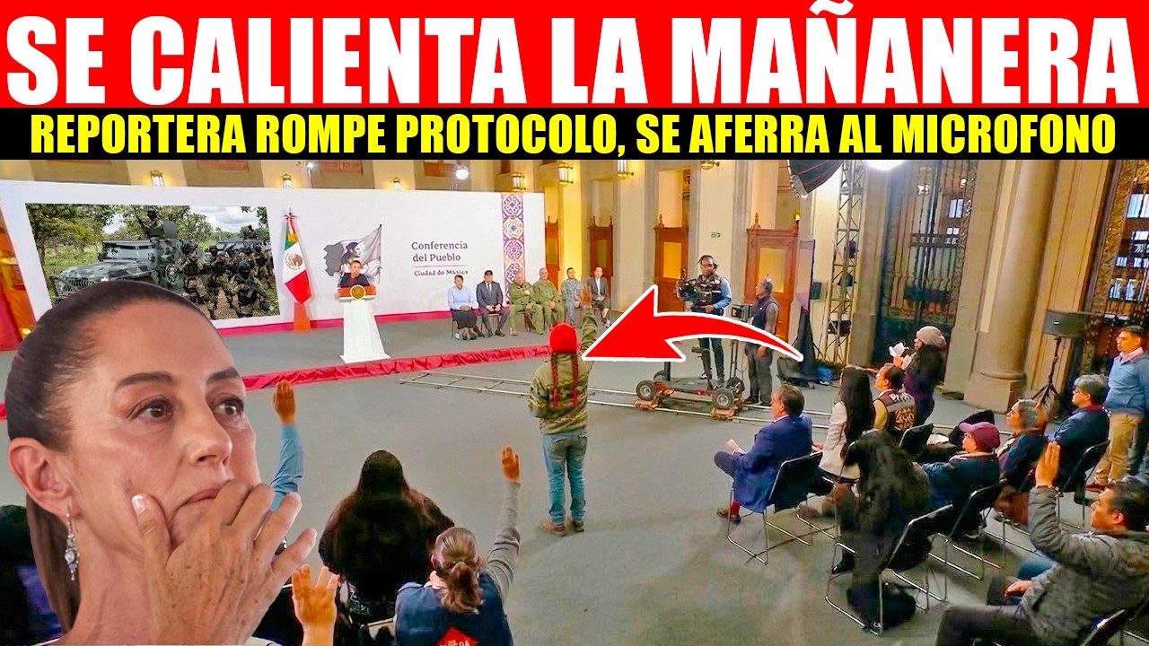 MIRA:REPORTERA PREPOTENTE SE DA UN AGARRON CONTRA EL GRAL. RICARDO TREVILLA, ROMPE PROTOCOLO