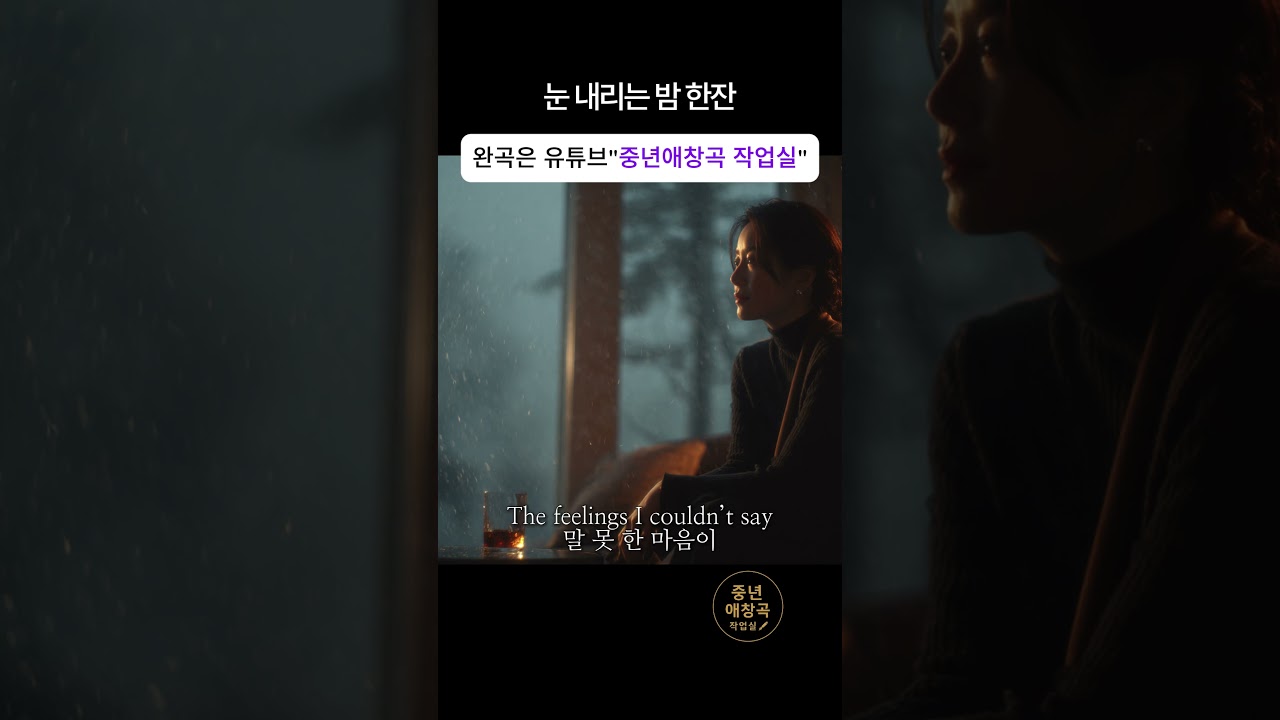 One Drink on a Snowy Night / 눈 내리는 밤 한잔 / Korean ballad / sad song / emotional music