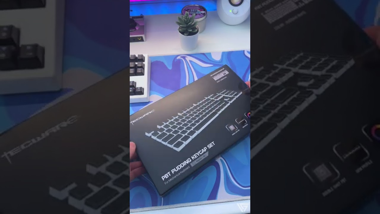 Tecware Pudding Keycaps Unboxing 