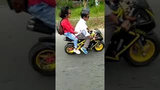Story wa keren anak kecil naik Motor bareng cewek