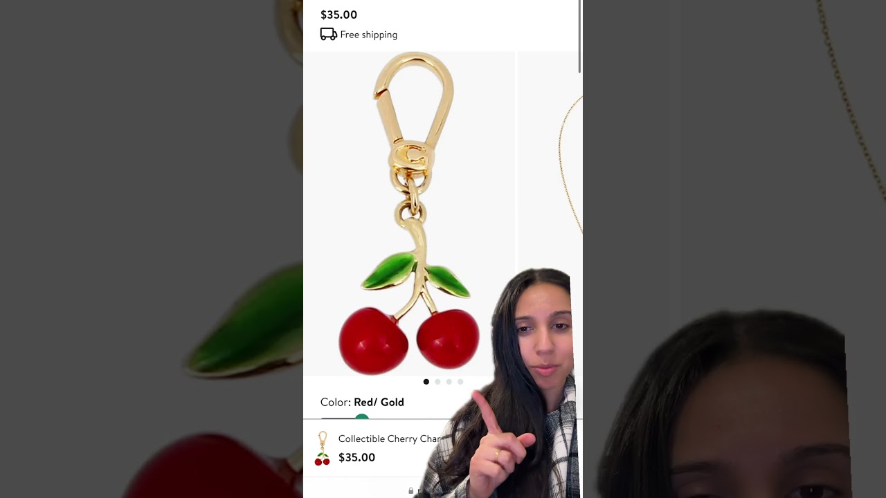 Guarda Coach cherry charm for 35 dollars! #coachcherrycharm #cherrycharm su YouTube Guarda Coach cherry charm for 35 dollars! #coachcherrycharm #cherrycharm su YouTube