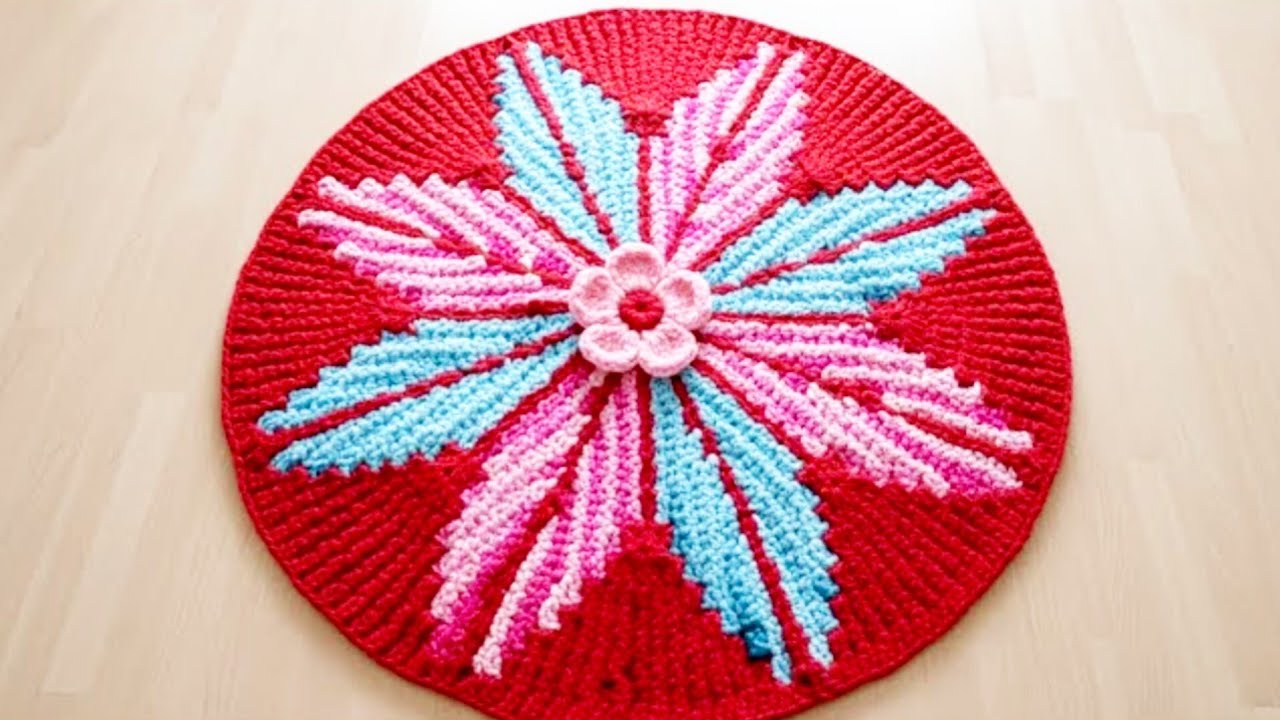 पुरानी साड़ी का सुंदर डोरमेट || 30 fando ka Round Shape Doormat @simplyKnitted 