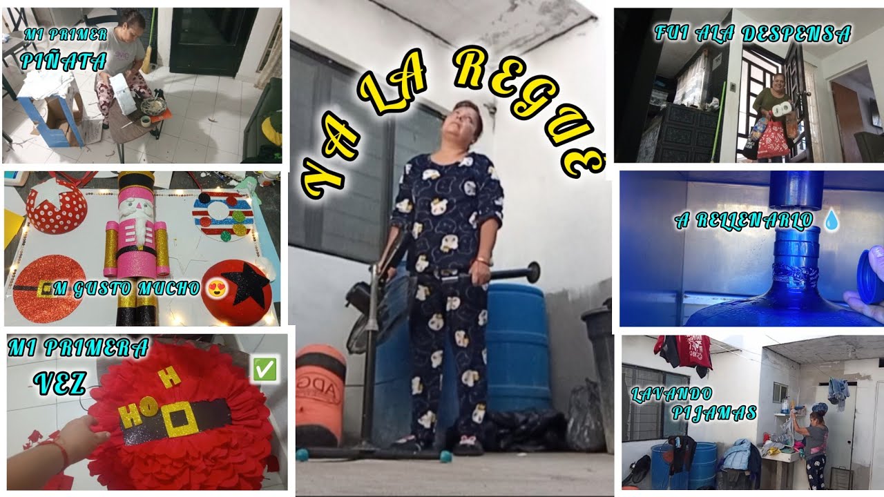 Hice una piñata 🪅+lavando + llene garrafa de 💧