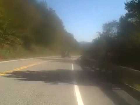 Passing Truck on my Bicycle While Descending VT Mountain