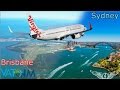 PMDG 737 NGX flies Brisbane to Sydney on Vatsim Milkrun