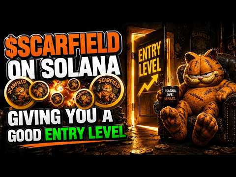 $SCARFIELD COIN ON SOLANA IS GIVING YOU A GREAT ENTRY LEVEL!!!