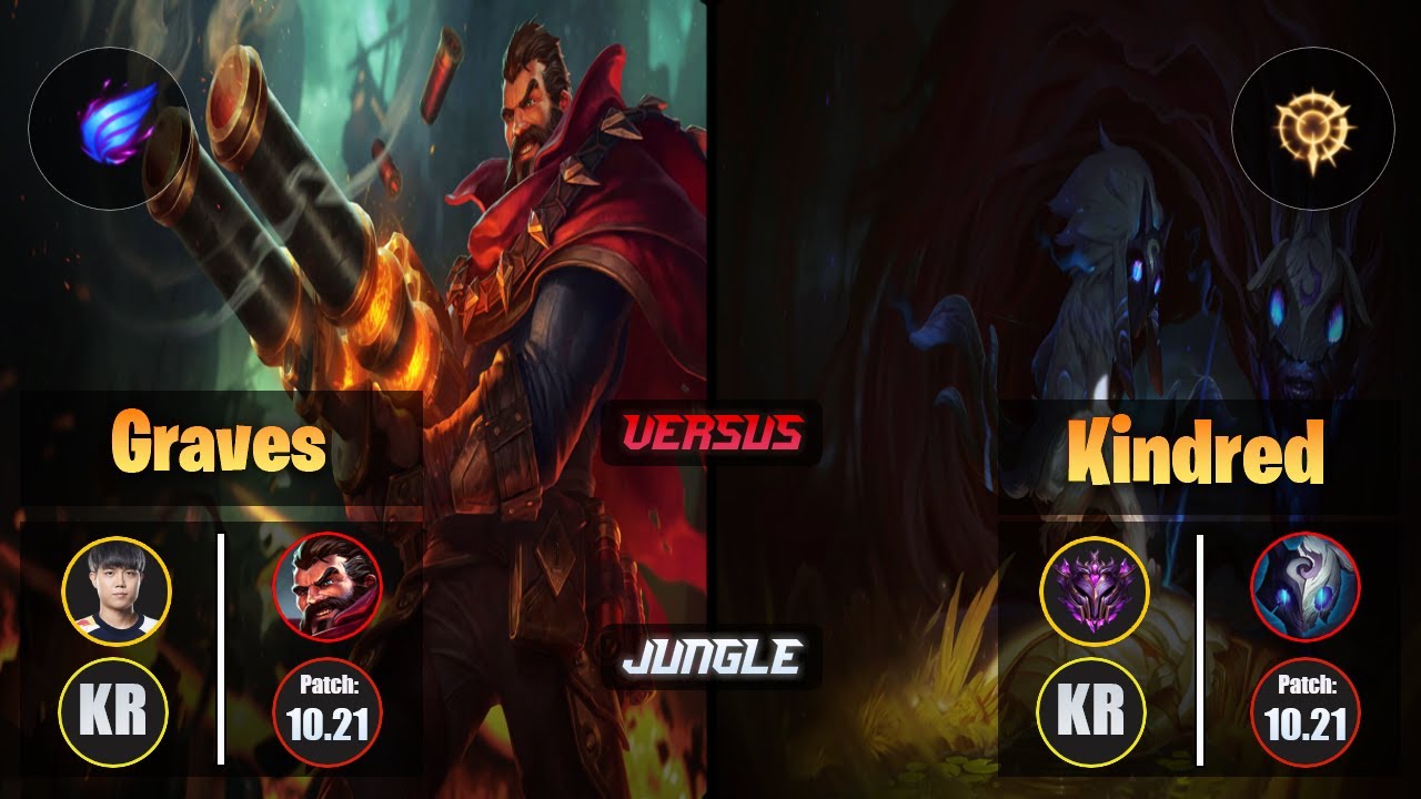 Cuzz GRAVES (Jungle) [Phase Rush] VS KINDRED - Master KR Patch 10.21
