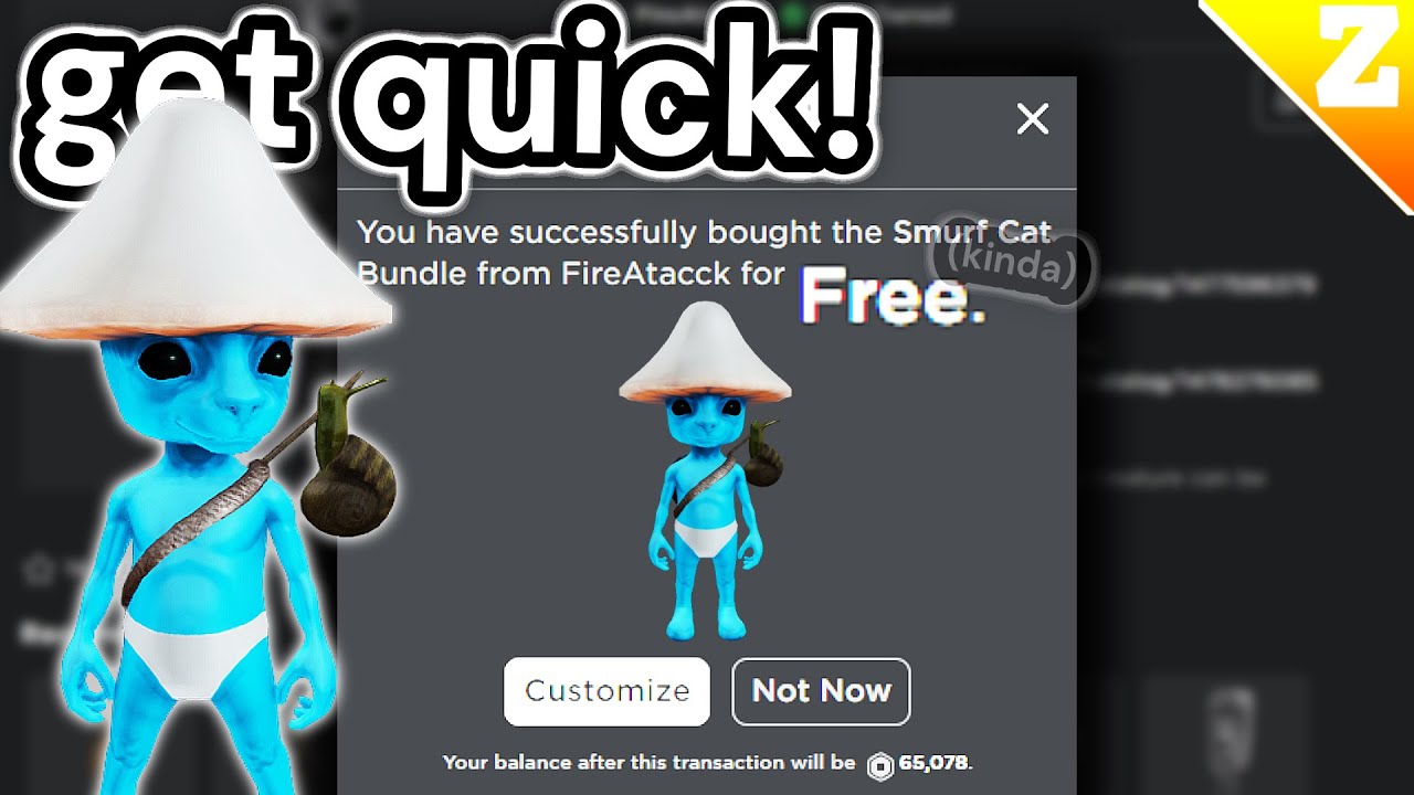 CapCut_smurf cat roblox avatar grátis