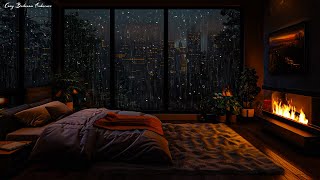 Cozy Bedroom With Relaxing Rain Sounds for Sleeping | Deep Sleep, White Noise, ASMR Sleep