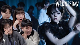 Koreans React To The Best Moments of ‘Wednesday’ for the first time | Y