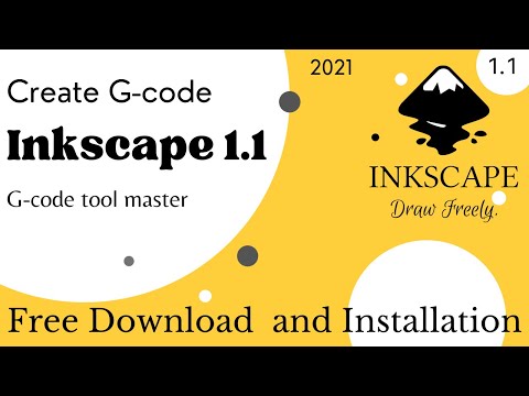 How to create G-code file with Inkscape For CNC Machine | How create G-code using inkscape software