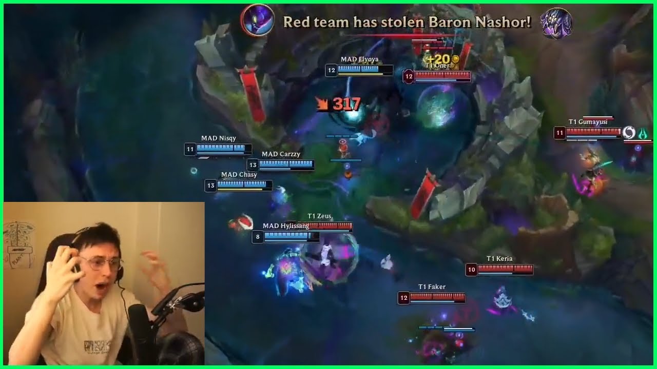 Caedrel's Rollercoaster Of Emotions Watching MAD Flip A Baron