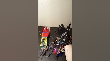 Crude bionic / robotic hand that mirrors hand in glove Arduino /w code