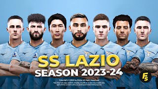 SS Lazio Facepack Season 2023/24 - Sider and Cpk - Football Life 2024 and PES 2021