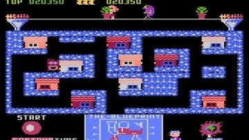 Blueprint - Atari, Arcade, Commodore 64 gameplay