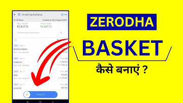 Create Basket in Zerodha - Zerodha Me Basket Kaise Banaye?