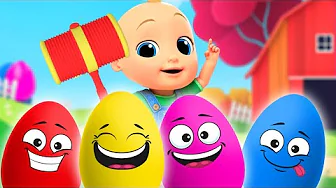 Surprise Eggs Kids Songs + Johny Johny Yes Papa + Baby Shark Color Version - LooLoo Kids Surprise Eggs Kids Songs + Johny Johny Yes Papa + Baby Shark Color Version - LooLoo Kids