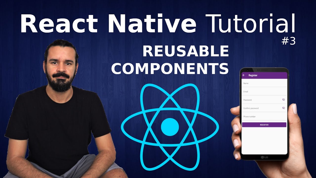 React Native Tutorial - Login and Register Pages with Components | #3