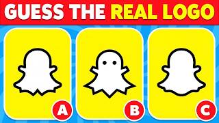 Guess the REAL LOGO ✔️🧠 | 50 Famous Logos | Logo Quiz 2026